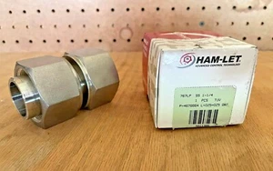 1-1/4" x 1-1/4" Tube OD 316ss Port Connector Fitting Ham-Let 767LPSS1-1/4 - Picture 1 of 2