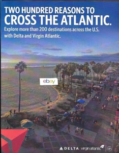 DELTA AIR LINES - JUNGFRÄULICHER ATLANTIK 200 GRÜNDE DEN ATLANTIK VON LONDON AD - Bild 1 von 1