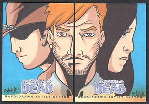 THE WALKING DEAD COMIC SET 2 (Cryptozoic/2013) SKETCH CARD BRYAN KAISER TILLMAN - Picture 1 of 3
