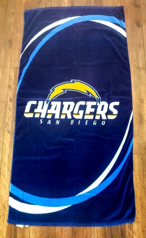 San Diego Chargers NFL Vintage Beach Bath Towel 29 x 57” Cover