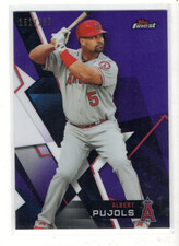 2018 Topps Finest Albert Pujols Purple Refractor #/250 NM-MT