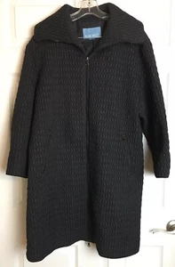 Nine West Mujer Negro Acolchado Sin Etiqueta de Talla?XLarge? Abrigo largo forrado cuello alto - Imagen 1 de 10