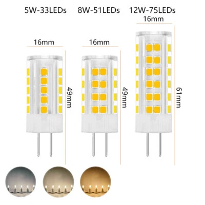 G4 LED 5W 8W 12W Keramik Kapsel Glühbirnen 2835 SMD Energiesparende Lampe 220V - Bild 1 von 4