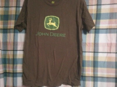 Pre-owned Boys John Deere T-shirt-Brown-Size M-100% Cotton - Image 1 of 4