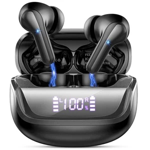 Wireless Earbuds, Bluetooth 5.4 Headphones Bass Stereo, in-Ear Earphones with... - Picture 1 of 7