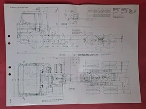 Scania 2 Series Factory Drawings & Spec, Maßstab 1:25, P112H, P112M, 1980's - Bild 1 von 7