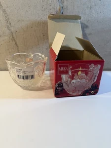 MIKASA Crystal Holiday Lights 3.25" Frosted Angel Votive Candle Holder WY835/910 - Picture 1 of 9