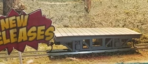 On30 Zweiachs 3D Druck 15ft. Flat Mining mit Holzdeck Ihre Räder/Kupplungen - Bild 1 von 4