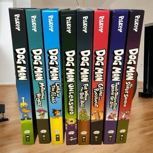 Lot of 8 Dog Man Books by Dav Pilkey Hardcover Set Books EUC Graphic Novel - Picture 1 of 4
