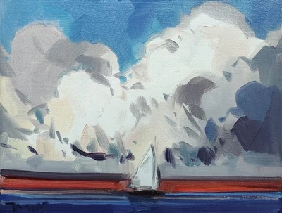 Impresión de bellas artes José Trujillo 16x20" pintura de paisaje marino artista coleccionable Foto 1 de 4