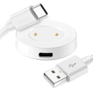 Kabel USB 80 cm + 2-pinowa ładowarka stacja dokująca kompatybilna z Huawei Watch GT / 2/2E biała - Zdjęcie 1 z 6