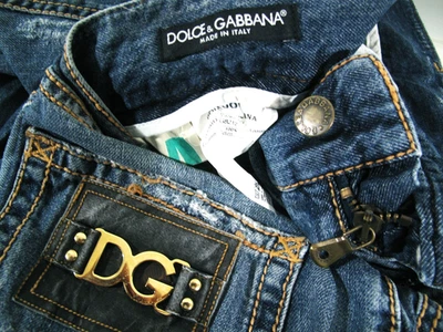Pantalones de mezclilla para hombre HOT ITALY D&G DOLCE GABBANA 14 CLÁSICOS STRAIGHT DISTRESS 58 (*40x34) Foto 1 de 4