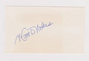 Matt Nokes - Signed 3x5 - Debut 1985 - Giants - Picture 1 of 1