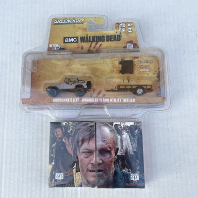 Greenlight Hitch & Tow The Walking Dead Michonne's Jeep & Set Of 2 Playing Cards - Image 1 of 4