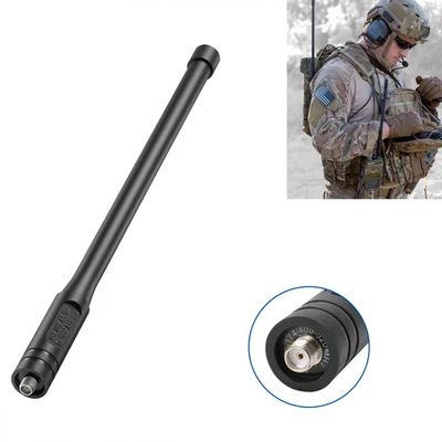 25cm Walkie Talkie Tactical Antenna For BaoFeng AR-152 UV-5R UV-82 BF-888S B - Image 1 of 4