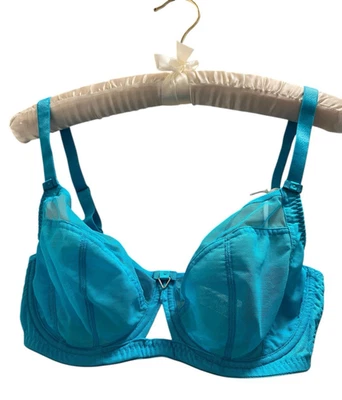 Curvy Kate Victory Balcony Underwire Bra Adjustable Non-Padded Blue Size 32G - Image 1 of 4