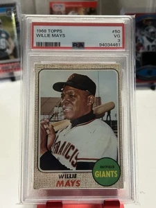 1968 TOPPS PSA 3 WILLIE MAYS GRADED #50 GREAT LOOKING CARD!! - Bild 1 von 4