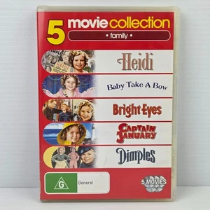 DVD Shirley Temple R 4 Heidi/Baby Take a Bow/Bright Eyes/Capitán January/Dimples - Imagen 1 de 3
