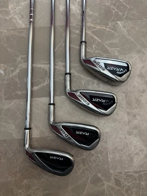 CALLAWAY "RAZR EDGE" 5,6,7,9  IRONS, RH, UNIFLEX STEEL SHAFTS,used - Image 1 of 4