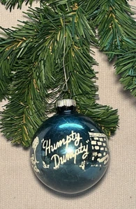 Vintage Brite Lucido Vetro Mercurio HUMPTY DUMPTY 3" Decorazione Albero di Natale - Foto 1 di 3