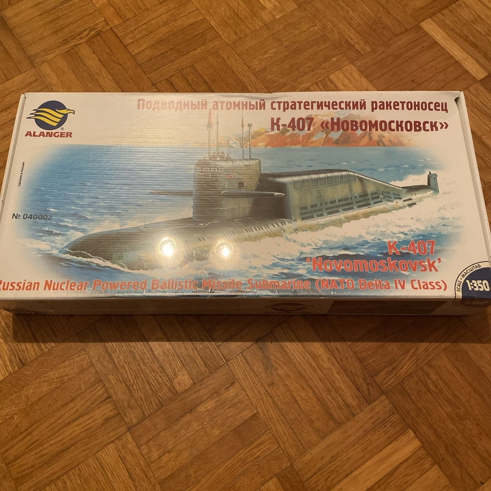 Alanger 1:350 #040007 Russian Nuclear Missile Submarine K-407 Novomoskovsk - Bild 1 von 1