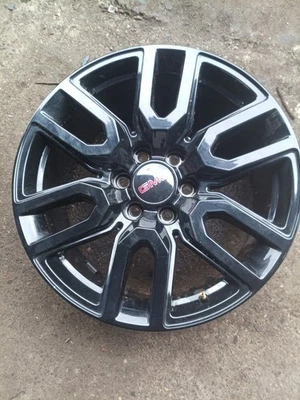 GMC Sierra 1500 AT4 2019  2020 2021  20" OEM Wheel Rim All Black - Image 1 of 4