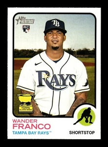 2022 Topps Heritage #347 Wander Franco RC Tampa Bay Rays - Picture 1 of 2