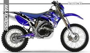 YAMAHA WR250F WR450F YZ250F YZ450F 2006 2007 2008 2009 MAXCROSS GRAPHICS KIT ST3 - Foto 1 di 3