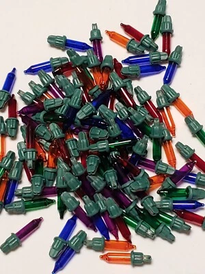 100 Replacement Mini Bulbs Incandescent 2.5 Volt 0.425 Watts Christmas Lights - Image 1 of 4
