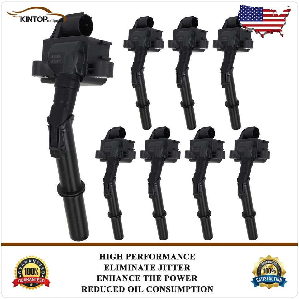 Paquete de 8 bobinas de encendido para Mercedes Benz GL550 2013-16 4,7 L S63 AMG 2011-17 5,5 L Foto 1 de 4