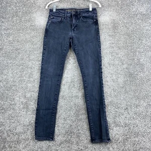 American Eagle Outfitters Super Skinny Jeans Women's Size 27X29 Black Low Rise - Picture 1 of 9