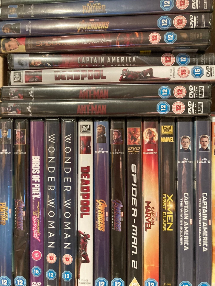 New & Sealed Marvel and DC Super-Hero Movies/TV/Animations DVD Choose From - Image 1 of 1