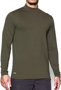 UNDER ARMOUR COMPRESSION COLDGEAR MOCK - OLIVE - XL - FREE NEXT DAY DELIVERY - Picture 1 of 4