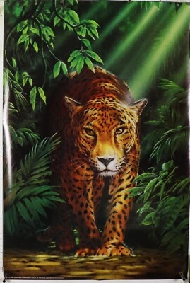 Pôster vintage Jungle Leopard 24,25"X36,50" NOS (b905)(b904) - Imagem 1 de 3