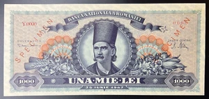 Romania 1000 lei 1947 Specimen - Picture 1 of 5