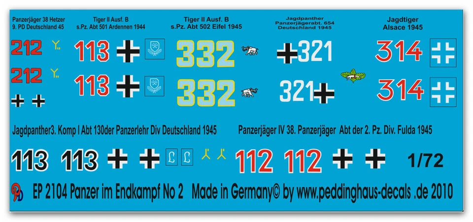 Peddinghstampa 2104 1/72 Carro Armato Im Endkampf No 2 - Immagine 1 di 1