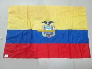 ECUADOR Vintage Nautical Country Out Door Flag | From Ship Salvage (6644) - Picture 1 of 1