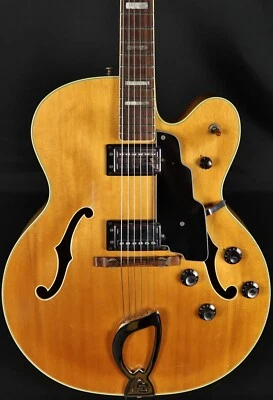 1980 Guild Westerly X-175 Manhattan Hollowbody Electric Guitar w/ Case - Blonde - Image 1 of 4