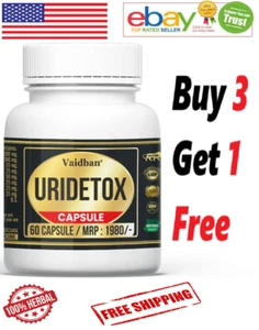 Vaidban Uridetox 60 Caps | Natural Support for Uric Acid Balance (Free Ship) - Picture 1 of 5