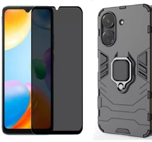 Coque Etui + Verre Trempé Anti Espion pour Xiaomi Redmi Note 14 Pro / Note 14 - Photo 1 sur 6