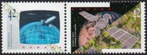 3D = HOLOGRAMA a la izquierda = Canadá en ESPACIO = par de inquilinos MNH VF = 1992 #1442a - Imagen 1 de 1
