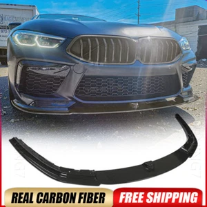 Alerón labial de parachoques delantero de fibra de carbono seco para BMW Serie 8 F91 F92 F93 M8 19-24 - Imagen 1 de 17