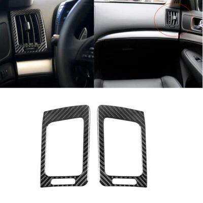 Cubierta de salida de ventilación de aire interior de fibra de carbono 2 piezas para Infiniti G37 2010-13 sedán  Foto 1 de 4