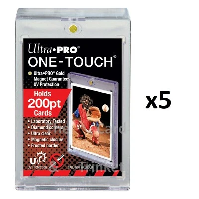 5 Ultra PRO One-Touch 200pt Magnetic Card Protector Display Holder UV Protection - Image 1 of 4