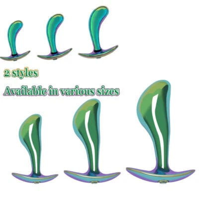 Nuevo Dilatador Anal de Metal de Color Perforado Pulgar Butt Plug Dilatador Anal Punto G Juguetes Sexuales Foto 1 de 4