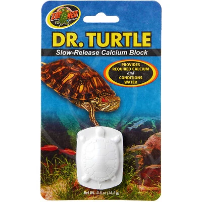 ZOO MED ZooMed Slow-Release Calcium 14g Dr. Turtle Block Healthy Shell Water Supply