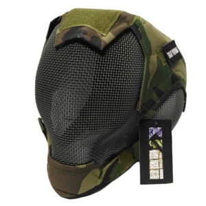 Tactical Steel Mesh Full Face Mask Protect For Fencing Lightsaber Training Sport - Picture 1 of 13