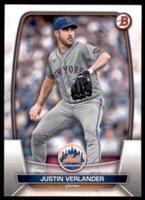 2023 Bowman Base #64 Justin Verlander - New York Mets