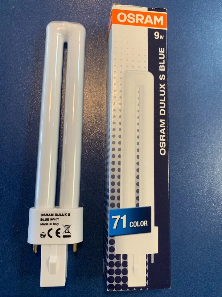 OSRAM DULUX S BLUE  9W/71  G23  Röhrenlampe Lampe NAILS BEAUTY FASHION STYLE - Bild 1 von 1
