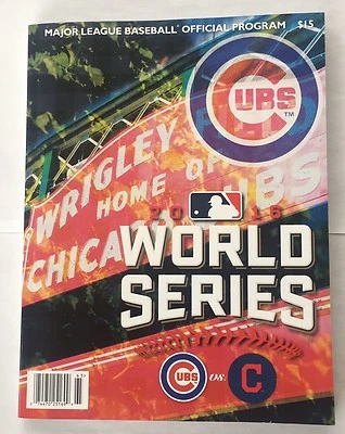 2016 Chicago Cubs vs Cleveland Indians World Series Program Official MLB - Image 1 of 3